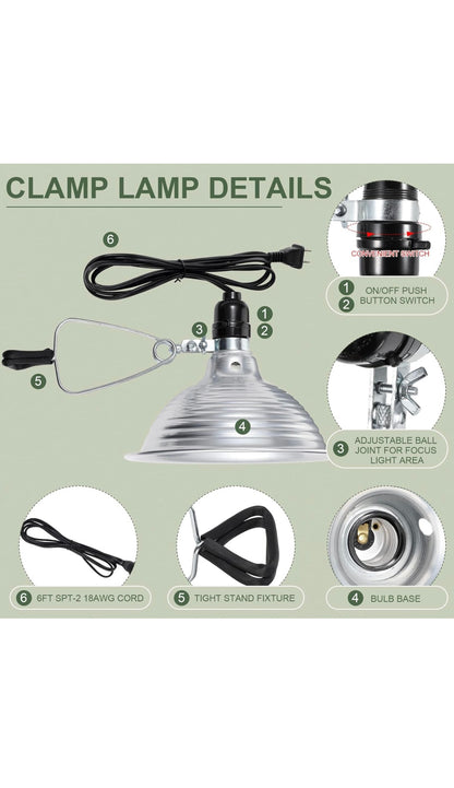 Reptile Dome Lamp 8.5Inch 150watts