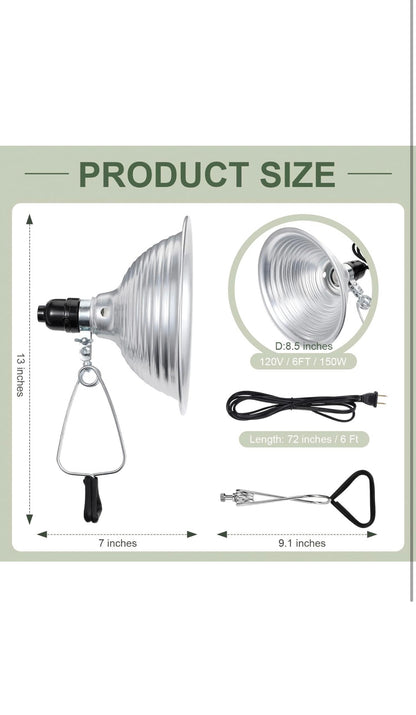 Reptile Dome Lamp 8.5Inch 150watts